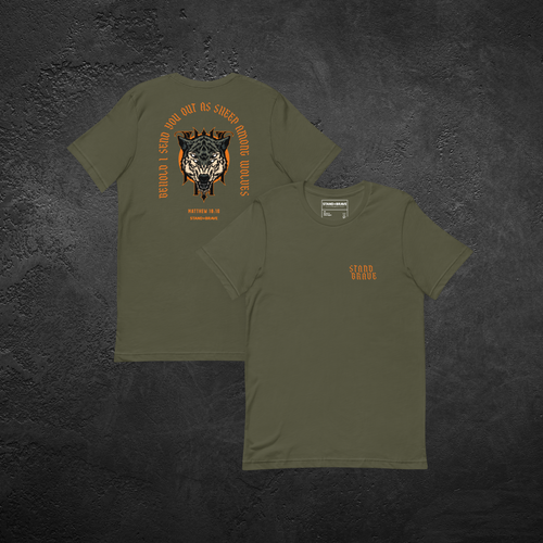 Matthew 10:16 Shirt | Sheep Among Wolves Graphic T-Shirt